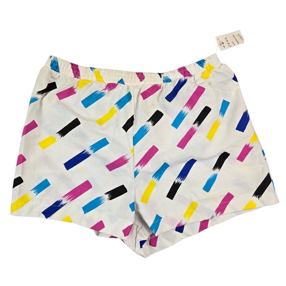 NEW Mens Vintage 80s 90s Shorts Size Medium Short Cotton Beach Vacation Holiday